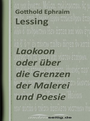 cover image of Laokoon oder über die Grenzen der Malerei und Poesie